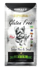 Biofeed Euphoria Gluten Free Junior Mini&Small lammasta, 12 kg hinta ja tiedot | Koiran kuivaruoka | hobbyhall.fi