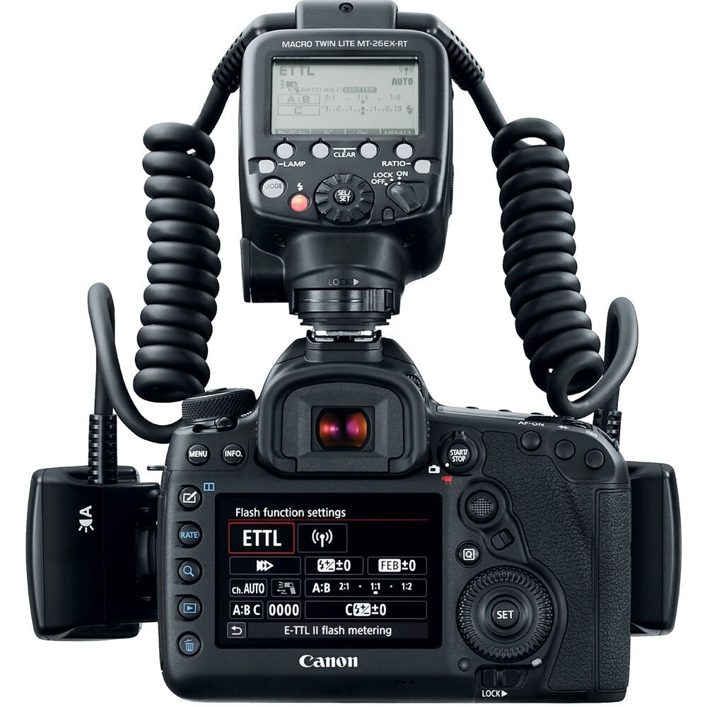 Canon Macro Twin Lite MT-26EX-RT hinta ja tiedot | Kameratarvikkeet | hobbyhall.fi