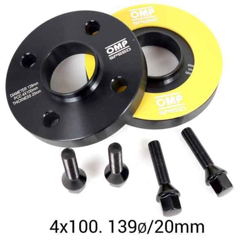 Erotinsetti OMP 4x100 57,1 M12 x 1,5 20 mm hinta ja tiedot | Lisätarvikkeet autoiluun | hobbyhall.fi