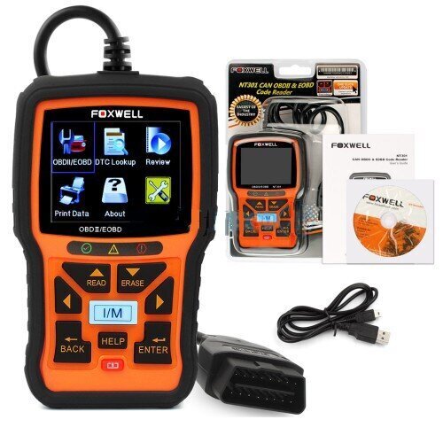 Koodilukija Foxwell NT301 OBD2/EOBD hinta ja tiedot | Lisätarvikkeet autoiluun | hobbyhall.fi