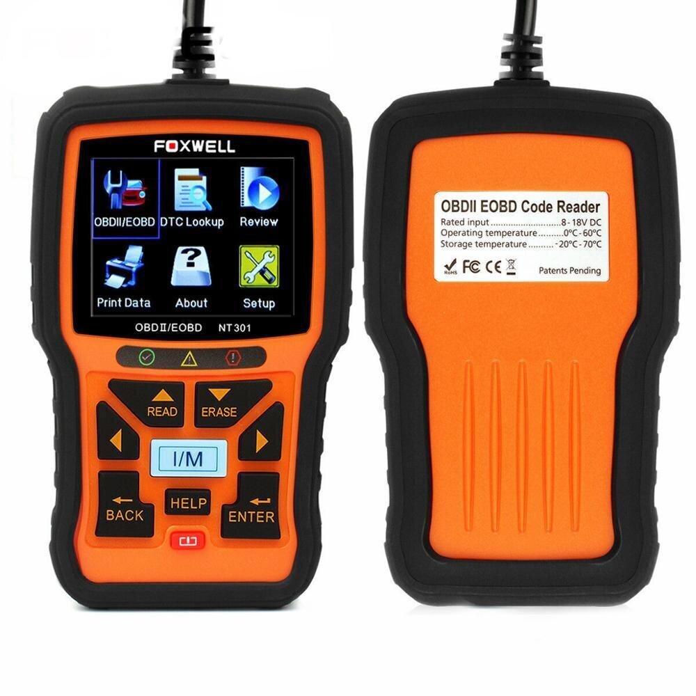 Koodilukija Foxwell NT301 OBD2/EOBD hinta ja tiedot | Lisätarvikkeet autoiluun | hobbyhall.fi