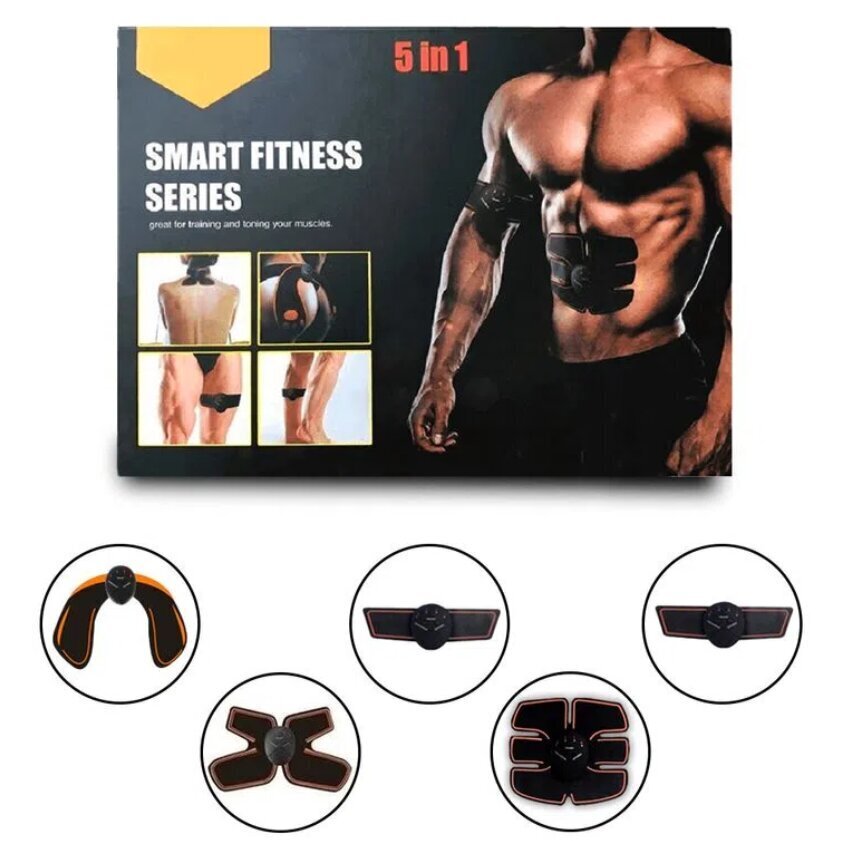 Lihasstimulaattori Renkai Smart Fitness 5-in-1, musta hinta ja tiedot | Vatsatreenivälineet | hobbyhall.fi