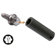 Pää pyöränpulttikekseille Force, 17mm 1/2" MS17, 1 kpl. hinta ja tiedot | Lisätarvikkeet autoiluun | hobbyhall.fi