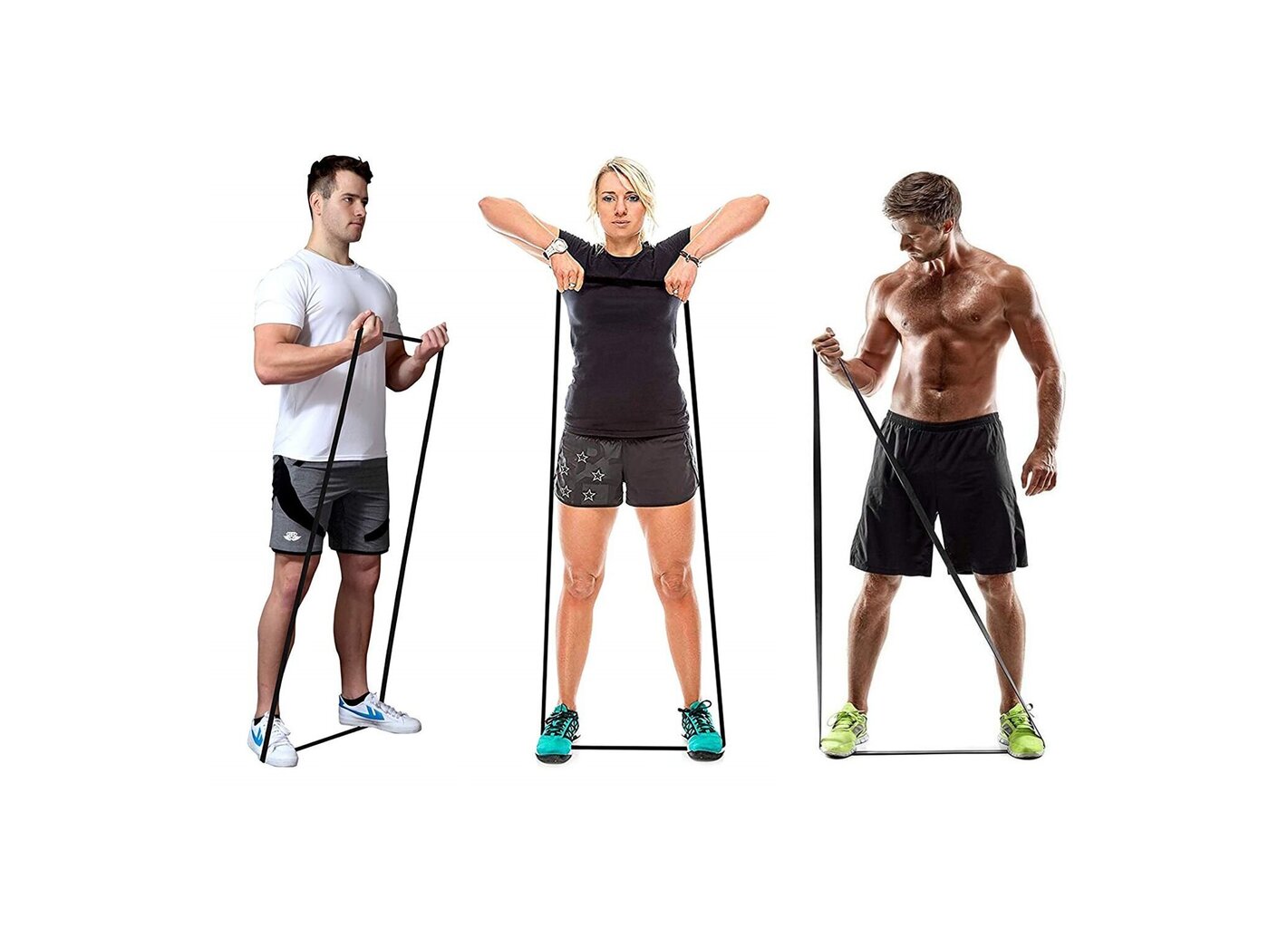 Harjoitusnauha Power Band Fitness, 208x64mm, sininen hinta ja tiedot | Joogatarvikkeet | hobbyhall.fi