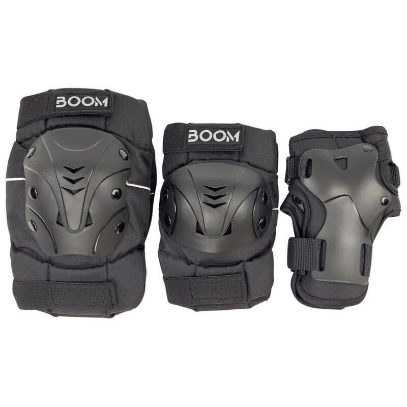 Suojat BOOM Classic PLUS Tripple Pad Set, musta (S) hinta ja tiedot | Muut pyörätarvikkeet | hobbyhall.fi