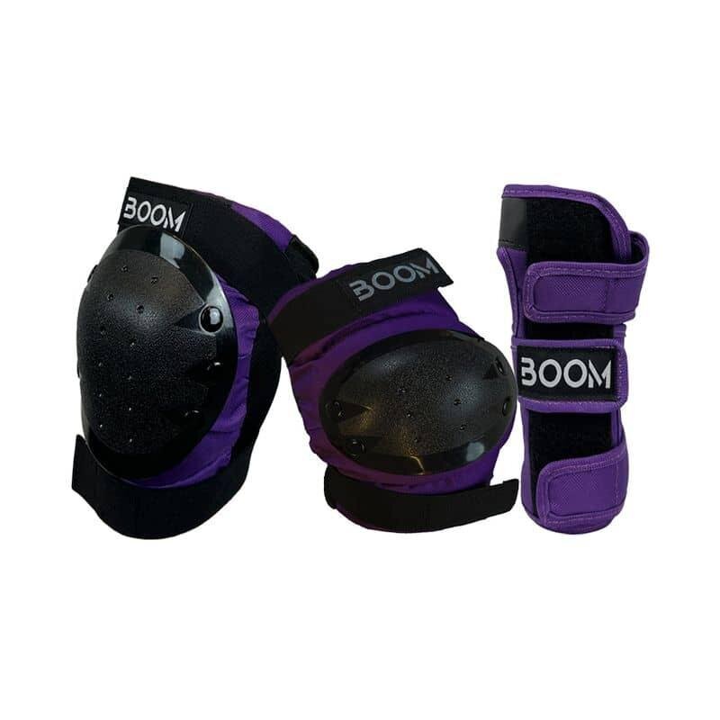 Sulakkeet BOOM Classic Tripple Pad Set, violetti (XS) hinta ja tiedot | Muut pyörätarvikkeet | hobbyhall.fi