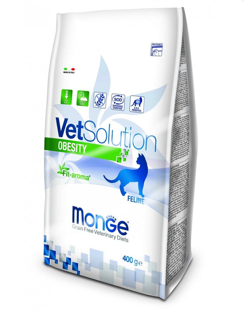 Monge Vet Solution Cat Obesity ravinto kissan liikalihavuutta vastaan, 1,5 kg hinta ja tiedot | Kissan kuivaruoka | hobbyhall.fi