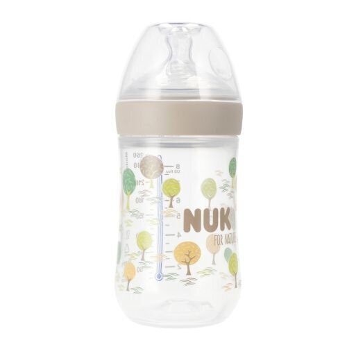 Pullo Nuk Nature Sense, 0 kk+, 260 ml hinta ja tiedot | Tuttipullot ja tarvikkeet | hobbyhall.fi