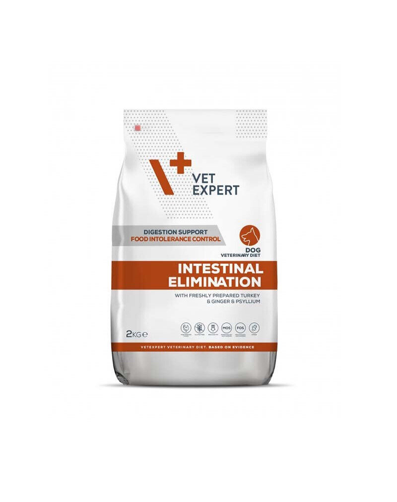 Vet Expert Veterinary Diet Dog Intestinal Elimination, kalkkunaa, 2 kg hinta ja tiedot | Koiran kuivaruoka | hobbyhall.fi