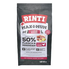 Rinti Max-i-mum Large Breed, kanaa, 12kg hinta ja tiedot | Koiran kuivaruoka | hobbyhall.fi