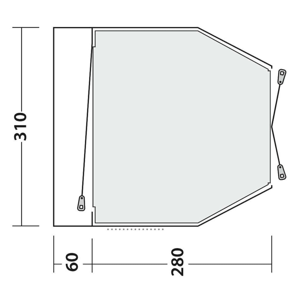 Teltta Shamrock Easy Camp, harmaa hinta ja tiedot | Teltat | hobbyhall.fi