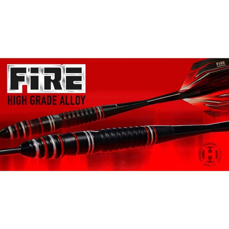 Darts Harrows Fire High Grade Alloy Steeltip, 3 kpl, musta, punainen hinta ja tiedot | Darts | hobbyhall.fi