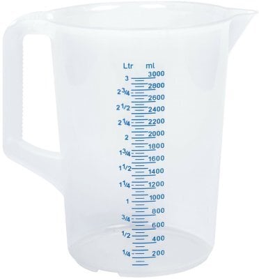 Mittakannu 3000ml, 235*230*170mm hinta ja tiedot | Käsityökalut | hobbyhall.fi