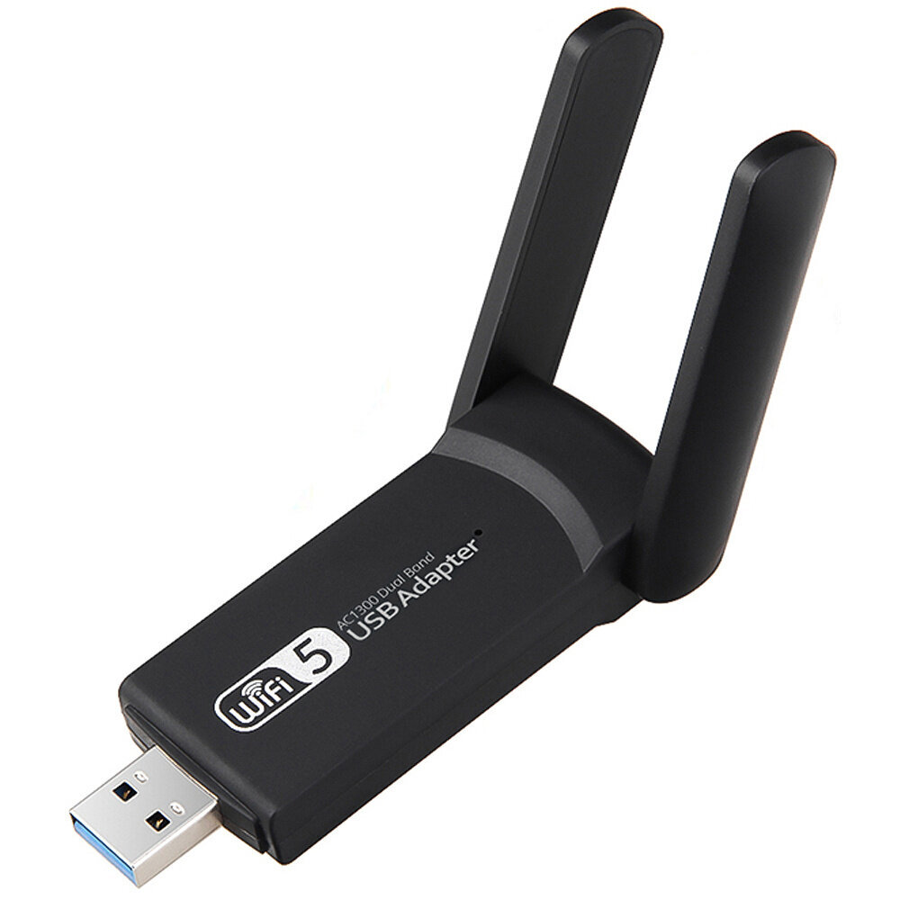 Wi-Fi-verkkosovitin usb 3.0 1300 Mbps kaksinkertainen hinta ja tiedot | Adapterit | hobbyhall.fi