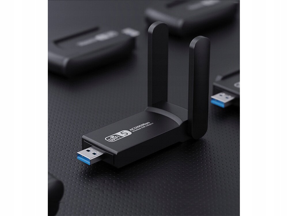 Wi-Fi-verkkosovitin usb 3.0 1300 Mbps kaksinkertainen hinta ja tiedot | Adapterit | hobbyhall.fi