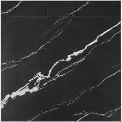 Basaltti CARRARA BLACK suihkuallas 90x90 hinta ja tiedot | Suihkualtaat | hobbyhall.fi