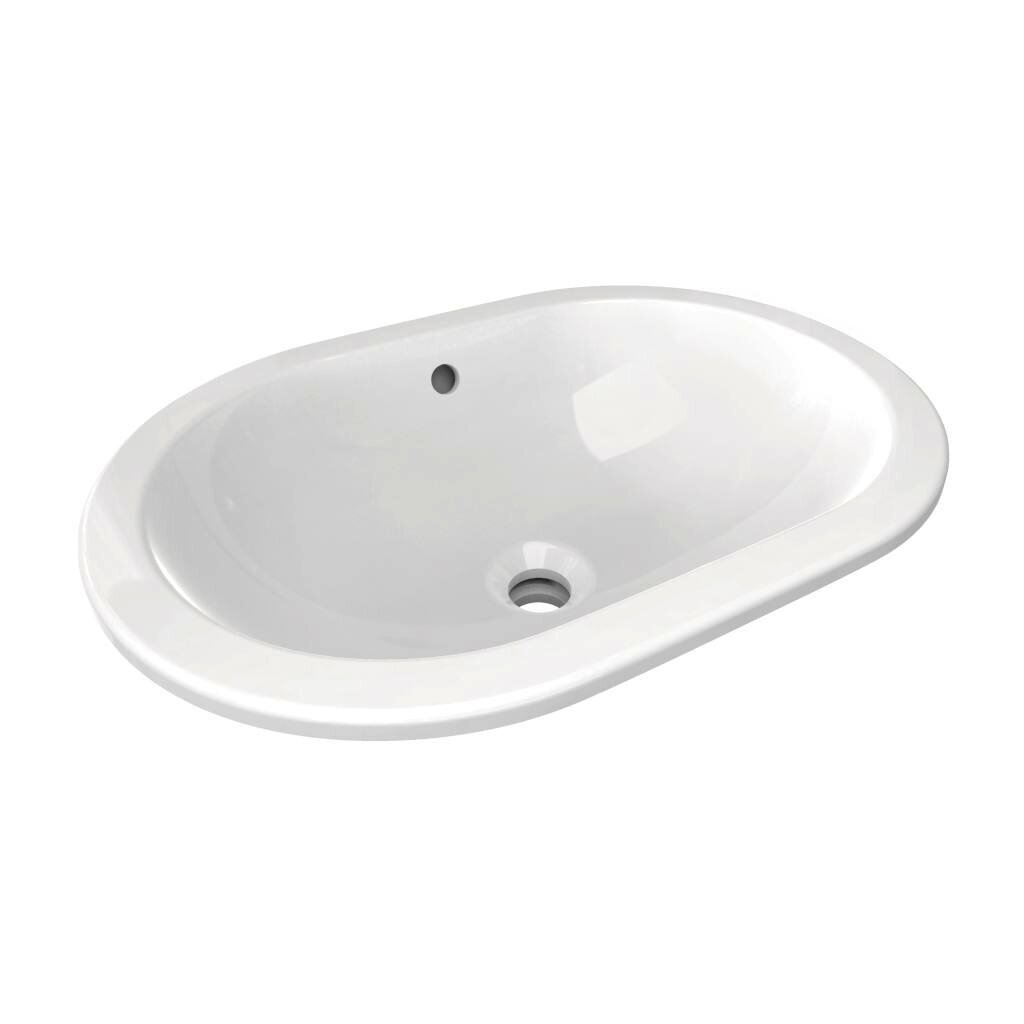 Keraaminen pesuallas Ideal Standard Connect Oval 55x38cm. Asennettu alhaalta, valkoinen. E504801 hinta ja tiedot | Pesualtaat | hobbyhall.fi