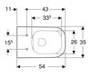 Ripustettu WC Geberit Smyle, hitaasti laskeva kansi 500.683.00.2 hinta ja tiedot | WC-istuimet | hobbyhall.fi