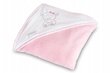 Lasten hupullinen pyyhe Babymam, 100x100 cm, pinkki hinta ja tiedot | Kylpyvälineet | hobbyhall.fi