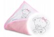 Lasten hupullinen pyyhe Babymam, 100x100 cm, pinkki hinta ja tiedot | Kylpyvälineet | hobbyhall.fi