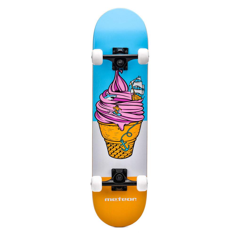 Rullalauta Meteor Ice Cream 76 cm, sininen/musta hinta ja tiedot | Skeittilaudat | hobbyhall.fi