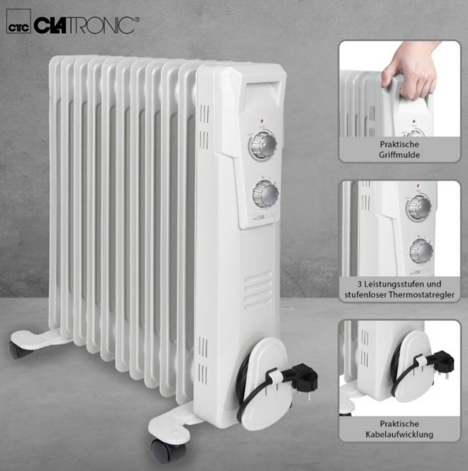 Sähkölämmitin Clatronic RA-3737, 2300 W hinta ja tiedot | Lämmittimet | hobbyhall.fi