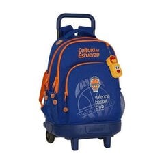 Koulureppu pyörillä Compact Valencia Basket Sininen/oranssi hinta ja tiedot | Koulureput ja -laukut | hobbyhall.fi