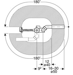 Sifoni kylpyyn Geberit kääntökahvalla, d52, 26 cm, osasarja lopullista asennusta varten: kromattu, kiiltävä, d=40/50mm. 150.520.21.1 hinta ja tiedot | Kylpyhuonetarvikkeet | hobbyhall.fi