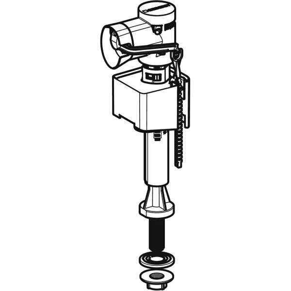 Veden täyttömekanismi Geberit 340 tyyppi 3/8", pohjaliitäntä, muoviliitäntä. 136.725.00.1 hinta ja tiedot | WC-istuimen lisätarvikkeet | hobbyhall.fi