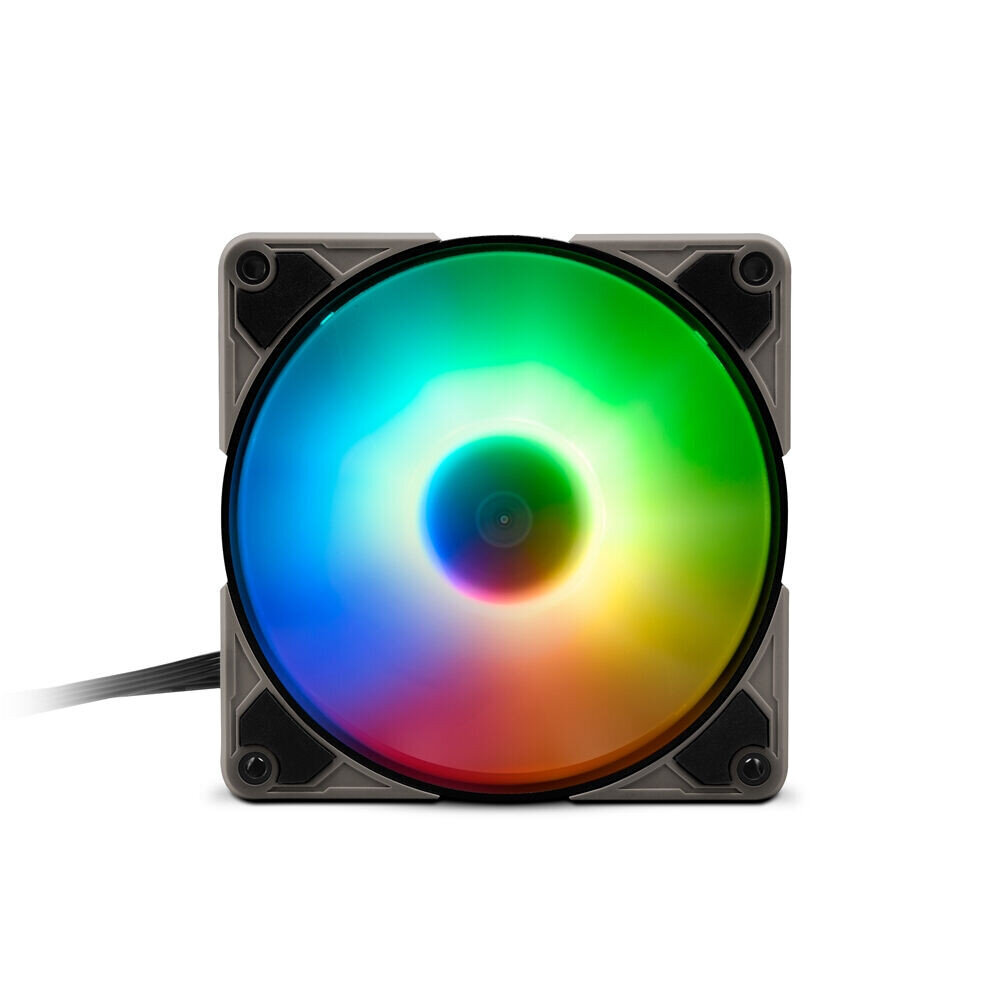 Neliönmuotoinen tuuletin Sharkoon Silent Storm 140 PWM LED RGB 140 mm hinta ja tiedot | Tietokoneen tuulettimet | hobbyhall.fi