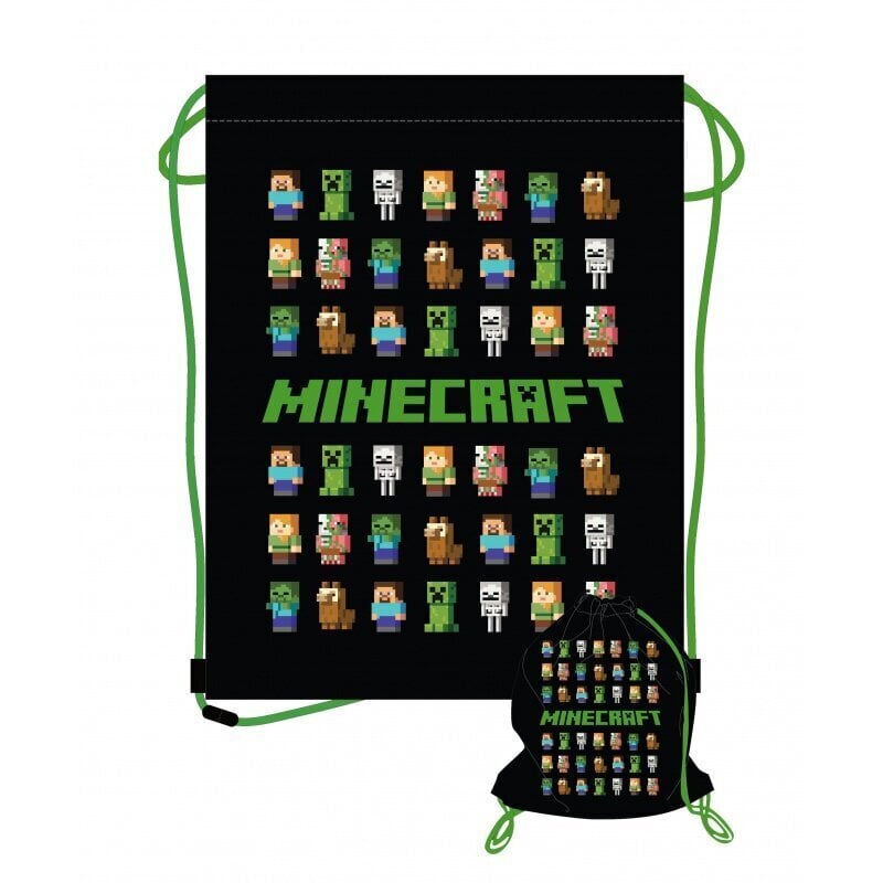 Laukku urheiluvaatteille MINECRAFT 507020200 ASTRA hinta ja tiedot | Koulureput ja -laukut | hobbyhall.fi