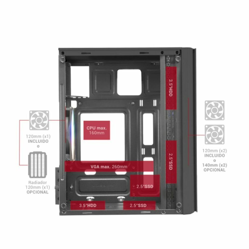 Mars Gaming MC300 hinta ja tiedot | Tietokonekotelot | hobbyhall.fi