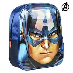 Lasten reppu 3D Avengers (Marvel Avengers) 78169, sininen hinta ja tiedot | Koulureput ja -laukut | hobbyhall.fi