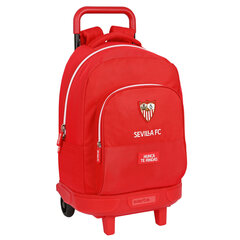 Koulureppu pyörillä Sevilla Fútbol Club Red (33 x 45 x 22 cm) hinta ja tiedot | Koulureput ja -laukut | hobbyhall.fi