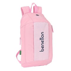 Lasten laukku Benetton Vichy Mini Pink (22 x 39 x 10 cm) hinta ja tiedot | Koulureput ja -laukut | hobbyhall.fi