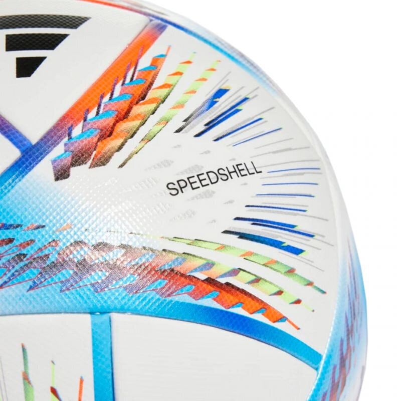 Jalkapallo Adidas Al Rihla Competition White Blue Orange H57792 hinta ja tiedot | Jalkapallot | hobbyhall.fi