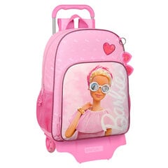 Reppu pyörillä Barbie Girl, pinkki, 33 x 42 x 14 cm hinta ja tiedot | Koulureput ja -laukut | hobbyhall.fi