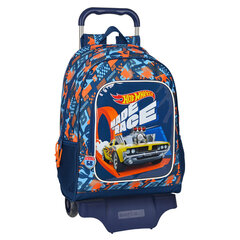 Koulureppu pyörillä Hot Wheels Speed ​​​​club oranssi 32 x 42 x 14 cm hinta ja tiedot | Koulureput ja -laukut | hobbyhall.fi