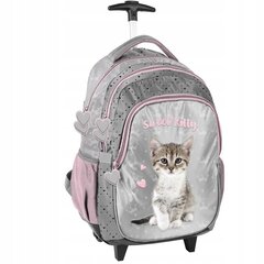 Koulureppu pyörillä Paso Kitty PP23KC-997, 45x29x24 cm hinta ja tiedot | Koulureput ja -laukut | hobbyhall.fi