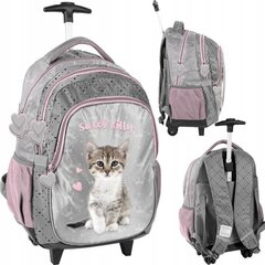 Koulureppu pyörillä Paso Kitty PP23KC-997, 45x29x24 cm hinta ja tiedot | Koulureput ja -laukut | hobbyhall.fi