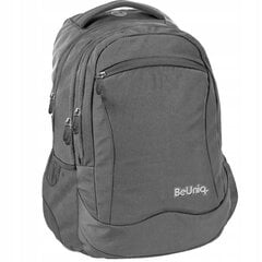 Koulureppu BeUniq Grey PPGP20-2808, 24 l, 43x30x20 cm hinta ja tiedot | Koulureput ja -laukut | hobbyhall.fi