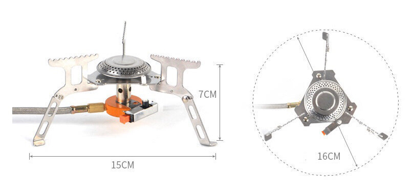 Kompakti kaasupoltin jalustalla ja letkulla hinta ja tiedot | Retkikeittimet ja tarvikkeet | hobbyhall.fi