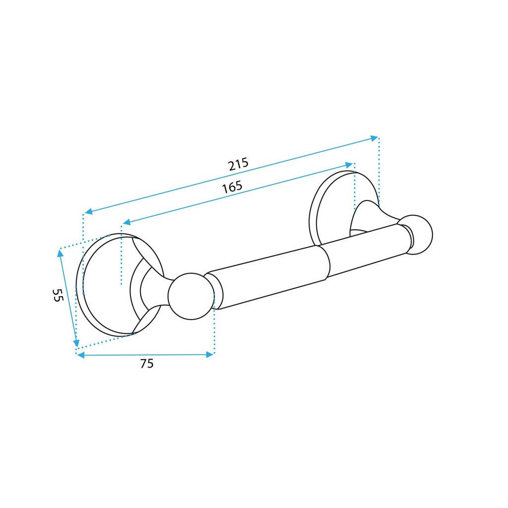 WC-PAPERIN PIDIKE 332869B ANTIIKKI RUSKEA hinta ja tiedot | Kylpyhuoneen sisustus | hobbyhall.fi