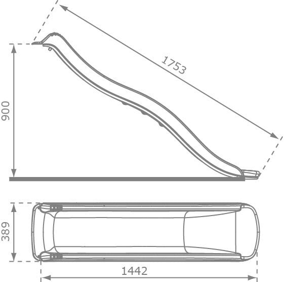 Punainen luistin 4IQ, 175 cm hinta ja tiedot | Liukumäet | hobbyhall.fi