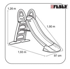 Suuri puutarhaliukumäki Feber, 190 cm hinta ja tiedot | Liukumäet | hobbyhall.fi