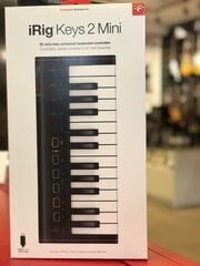 Midi IK Multimedia iRig Keys 2 -näppäimistö hinta ja tiedot | Kosketinsoittimet | hobbyhall.fi