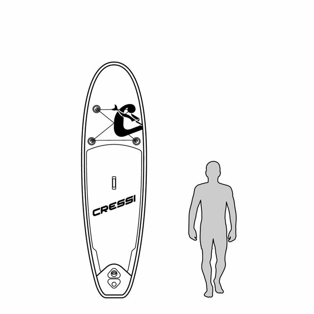 Board Paddle Surf Cressi-Sub Element 10,2" NA001032 Valkoinen hinta ja tiedot | Hiekkalelut ja rantalelut | hobbyhall.fi