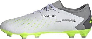 Jalkapallokengät Adidas Predator Accuracy.3 L FG, koko 42 2/3, harmaa/vihreä hinta ja tiedot | Jalkapallokengät | hobbyhall.fi