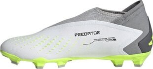 Jalkapallokengät Adidas Predator Accuracy.3 LL FG, koko 45 1/3, harmaa/vihreä hinta ja tiedot | Jalkapallokengät | hobbyhall.fi