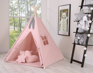 Tipi-teltta lapsille matolla Bobono, vaaleanpunainen hinta ja tiedot | Bobono Lapset | hobbyhall.fi